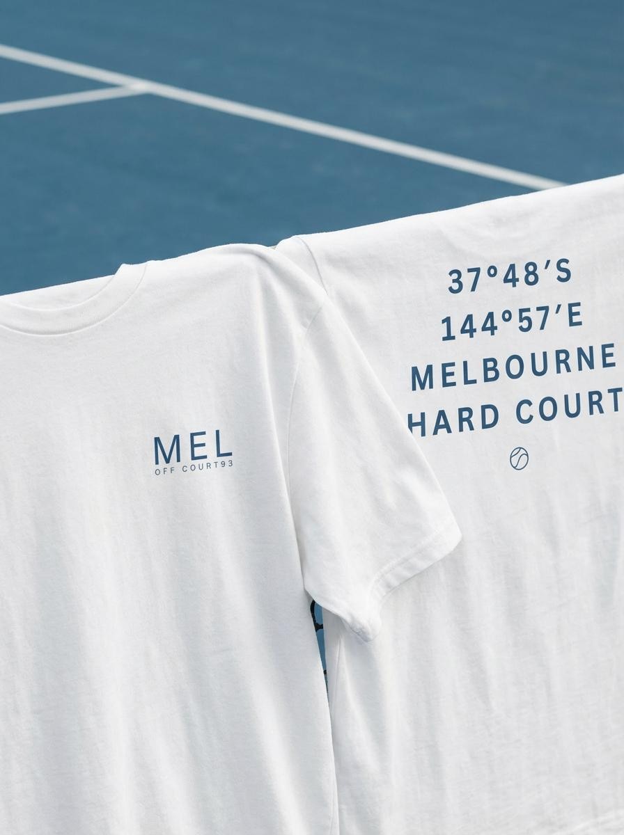 Melbourne Hard Court – Unisex Tee